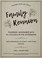 Downloadable Free Family Reunion Templates