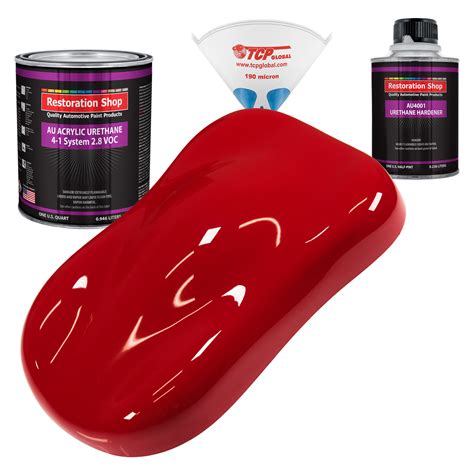 Restoration Shop Viper Red Acrylic Urethane Auto Paint Complete Quart