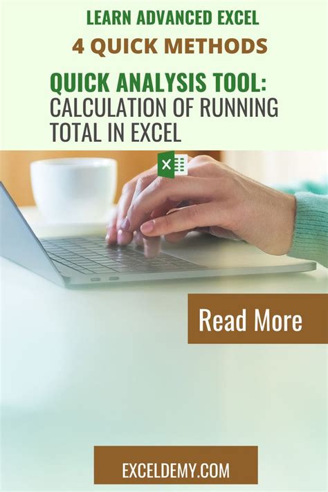 Quick Analysis Tool Calculation Of Running Total In Excel