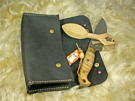 Bushcraft Belt Bag Pouch Pattern Leather Diy Pdf Etsy