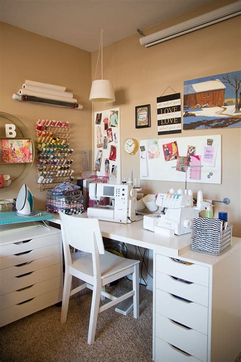 Craft supplies can take over your crafty space! My (Super Small) Sewing Space • Bonnie and Blithe | Sewing ...