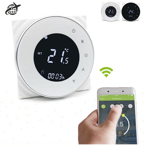 Central Heat Programmable Wifi Smart Thermostat With App Remote Control
