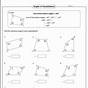 Finding Angles In Quadrilaterals Worksheet