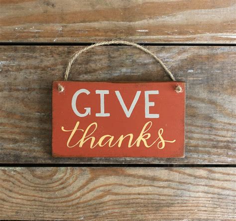 Give Thanks Hand-Lettered Sign, by Our Backyard Studio in Mill Creek ...