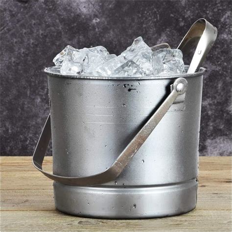 Stainless Steel Ice Bucket Bar Ktv Portable Ice Cream Barrel Club Small