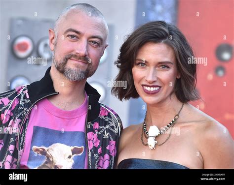Sean Gunn and Natasha Halevi at "The Suicide Squad" premiere held at