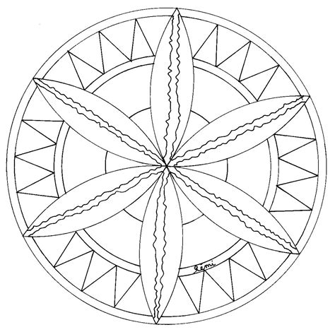 Coloriage Mandalas pour Enfants #124236 (Mandalas) – Dessin à colorier