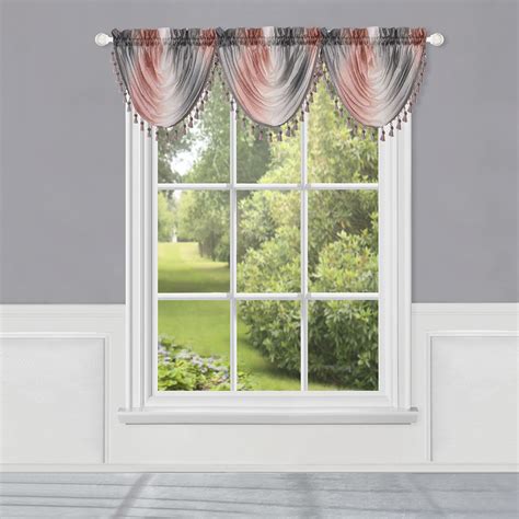 Maybe you would like to learn more about one of these? Window Curtains Modern Semi-Sheer Waterfall Valance for ...