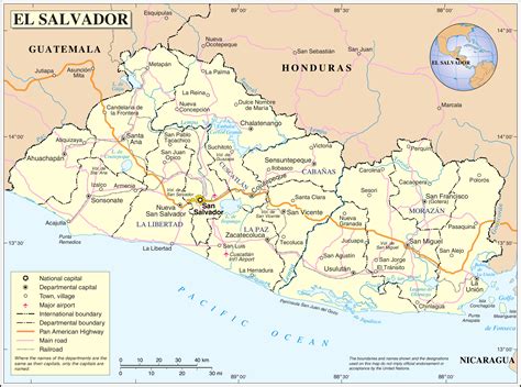 Map Of El Salvador Political Map Online Maps And