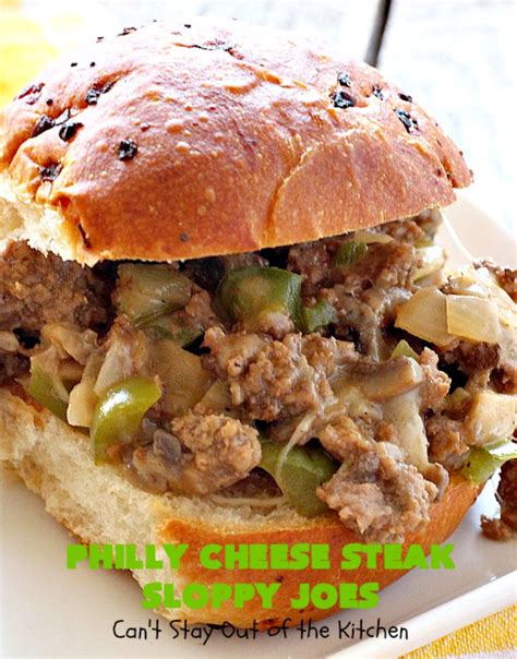 Add the cheese at the 4 hour mark, stir to combine, pop the lid back on for another 20 minutes. Philly Cheese Steak Sloppy Joes - Can't Stay Out of the ...
