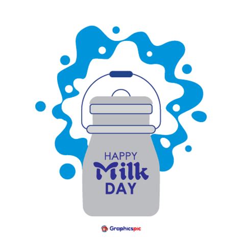 World Milk Day June 1 Holiday Concept With Milk Pot Poster Background