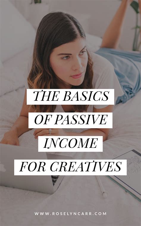 Check out the basics of passive income specifically for creatives and