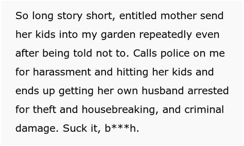 entitled woman doesn t understand how private property works calls police on neighbor after she