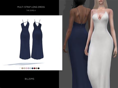 Bill Sims Multi Strap Long Dress