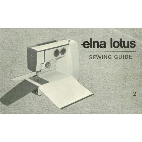 Elna Lotus Zz Sewing Guide Download
