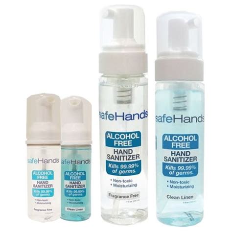 Whip our our 3 ingredient diy hand sanitizer in minutes! SafeHands Alcohol-Free Hand Sanitizer at HealthyKin.com