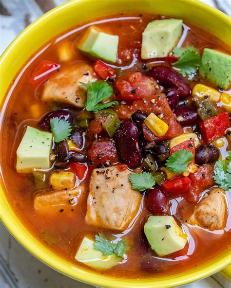 Get new recipes via email. Mexican Fiesta Chicken Soup | Recipe | Clean recipes ...