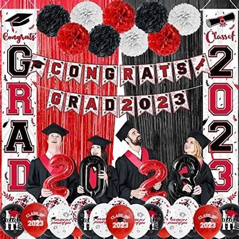 Graduation Party Decorations 2023 Class Of 2023 Congrats Grad Banners