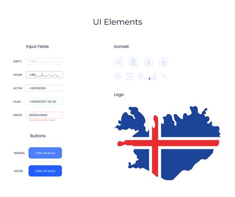 Landing Page Tourism In Iceland On Behance