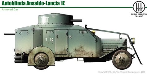 Autoblinda Ansaldo Lancia 1z Tanks Military French Tanks Italian Tanks