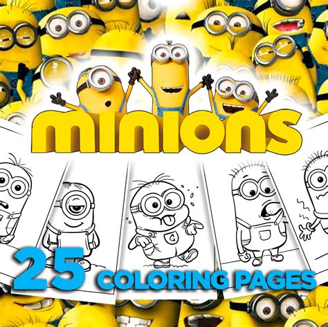Cute Minion Coloring Page