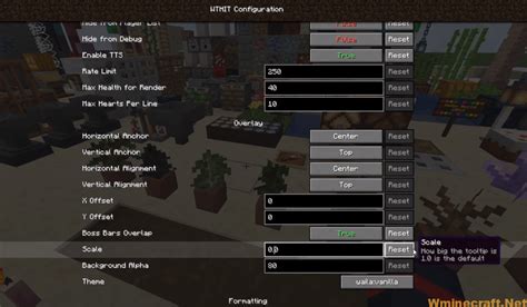Wthit A Mod That Adds Ingame Tooltips With Information About Blocks