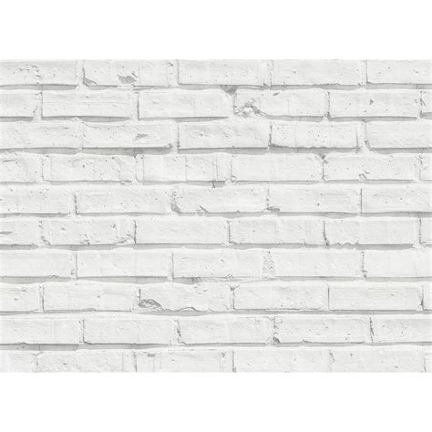 Brewster 256 In X 185 In White Bricks Kitchen Panel Wall Decal Cr