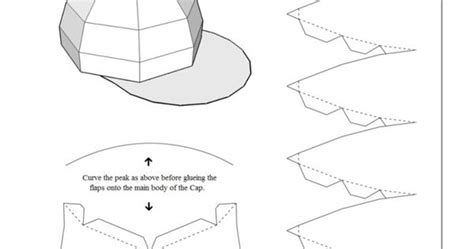Printable Paper Baseball Cap Box Template Printable Templates