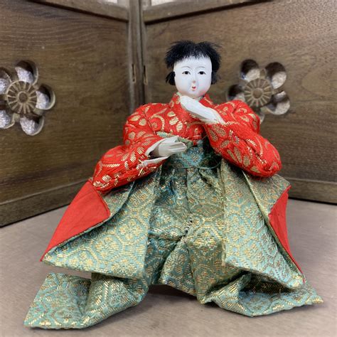 Extremely Super Rare Japanese Antique Hina Doll Made In Japan