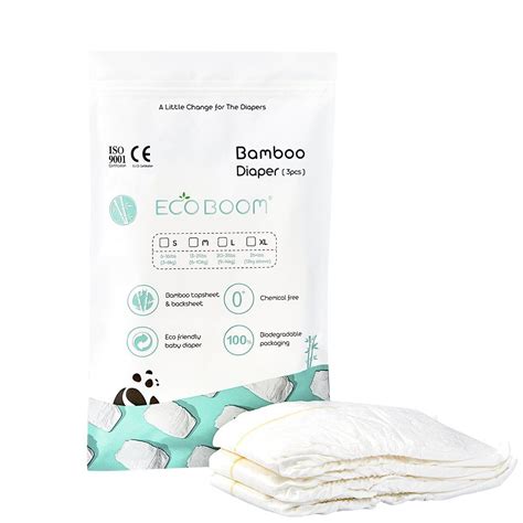 Eco Boom Pure White Biodegradable New Born Degradable Nappy Premium