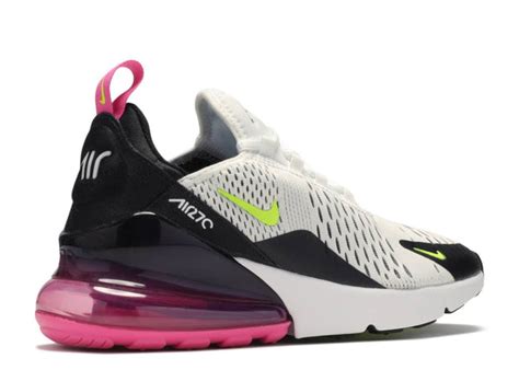 Nike Air Max 270 Gs Whitevolt Black Laser Fuchsia Oznico