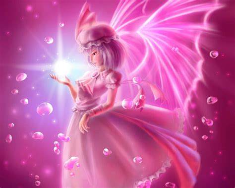 Free Download Pink Magic Pretty Glow Cg Bonito Magic Wing Remilia Scarlet Sweet Nice