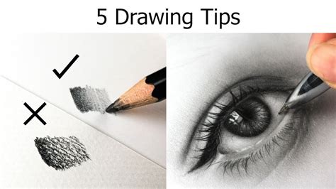 5 Easy Tips For Drawing Realistic Face And Hair Youtube