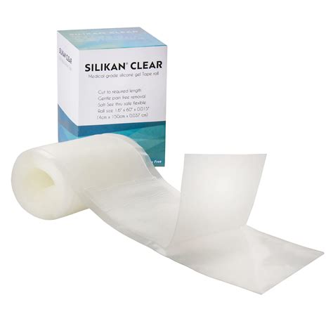 Silikan Clear Gel Silicone Scar Tape Invisible Medical Grade Silicon