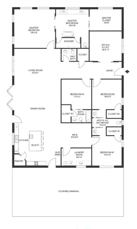Open Concept Barndominium Floor Plans Map With Layouts