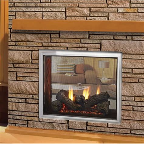 Majestic Fortress Indooroutdoor See Through Direct Vent Gas Fireplace