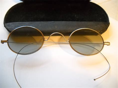 Antique Sunglasses Vintage Silver Metal Wire Rimmed Oval Etsy Sunglasses Vintage Vintage