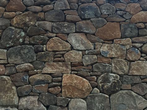 Basalt Fieldstone Retaining Wall Byron Bay Nsw Australia Stone