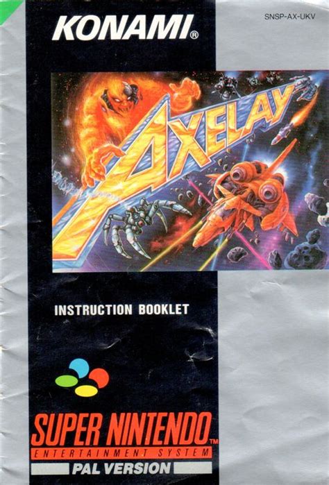 Axelay 1992 Snes Box Cover Art Mobygames