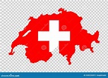 Bandera Suiza En Mapa Aislado En Png O Símbolo De Fondo Transparente De ...