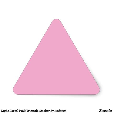 Light Pastel Pink Triangle Sticker Pastel Lavenders