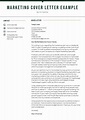 Marketing Cover Letter [Example, Template, & How to Write]