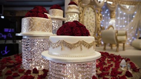 Asian Wedding Cakes Royal Nowaab 5tier Crystal Cake Youtube