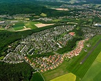 Luftbild Johannesberg - Ortsansicht am Rande von landwirtschaftlichen ...