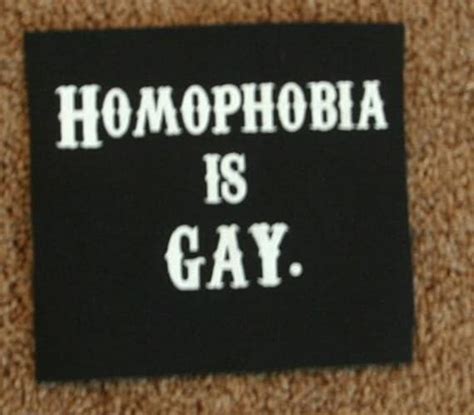 Homophobia Is Gay Patch Lgbt Pride Queer Punk By Breatheresist