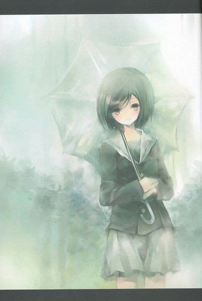 Green Hair In The Fog Anime Anime Art Girl Anime School Girl