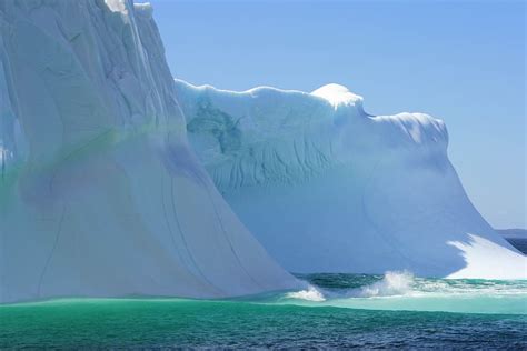 Iceberg Ocean Sea Arctic Floating Ice Climate Cold Water Sky