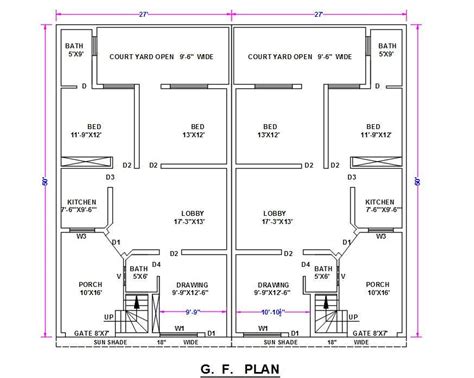 Twin House Floor Plans Floorplansclick