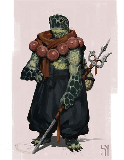 Artstation Tortle Monk Steven Yaffe Character Art Concept Art