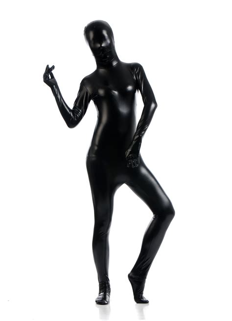 Spandex Shiny Metallic Sexy Woman Zentai Suit Costume Bodysuit Sexiz Pix